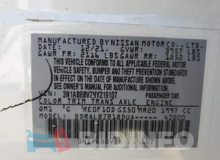 3N1AB8BV7NY219107 Photo# 12