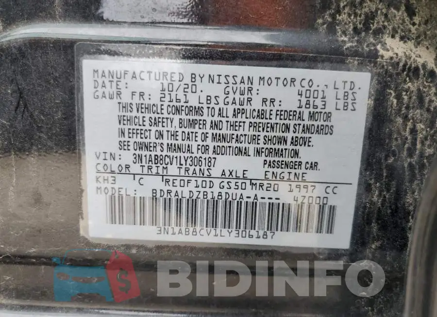 3N1AB8CV1LY306187 Photo# 12