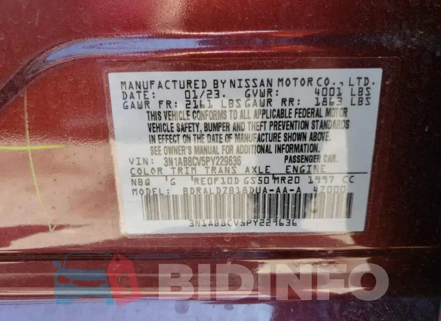 3N1AB8CV5PY229636 Photo# 12