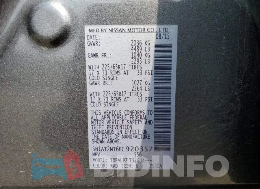 5N1AT2MT6FC920357 Photo# 12