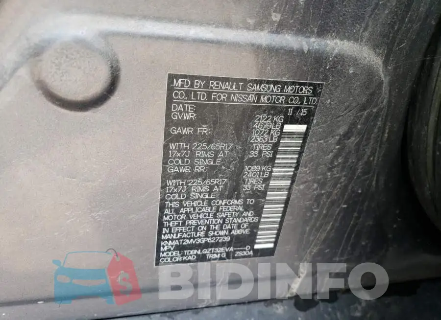 KNMAT2MV3GP627239 Photo# 13