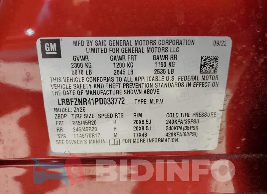 LRBFZNR41PD033772 Photo# 13
