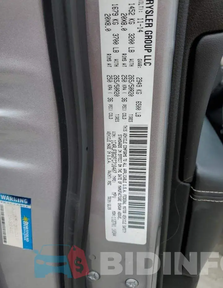 1C4RJFBG2FC716407 Photo# 13