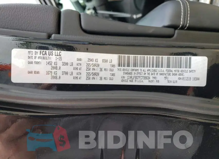 1C4RJFBG7FC739634 Photo# 13