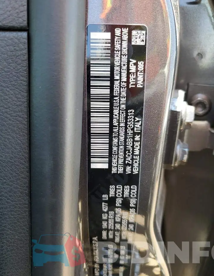 ZACCJABB1HPG53313 Photo# 12