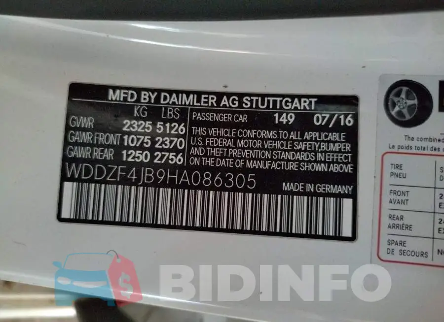 WDDZF4JB9HA086305 Photo# 12