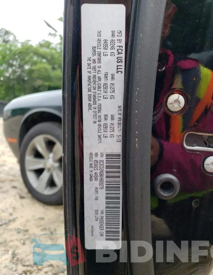 2C3CDZAG8KH669279 Photo# 12