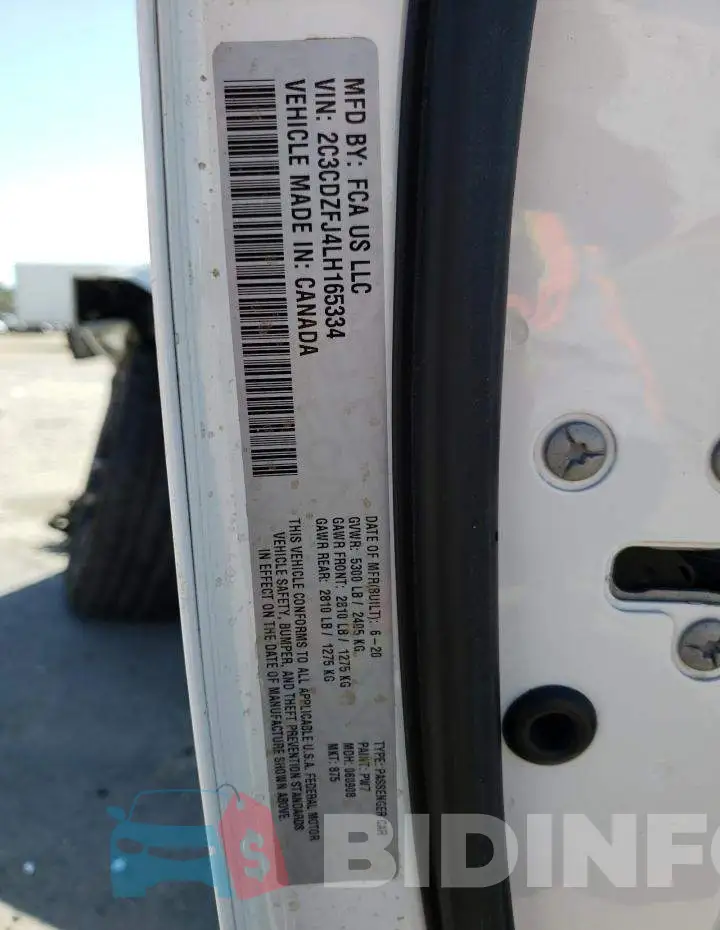 2C3CDZFJ4LH165334 Photo# 12