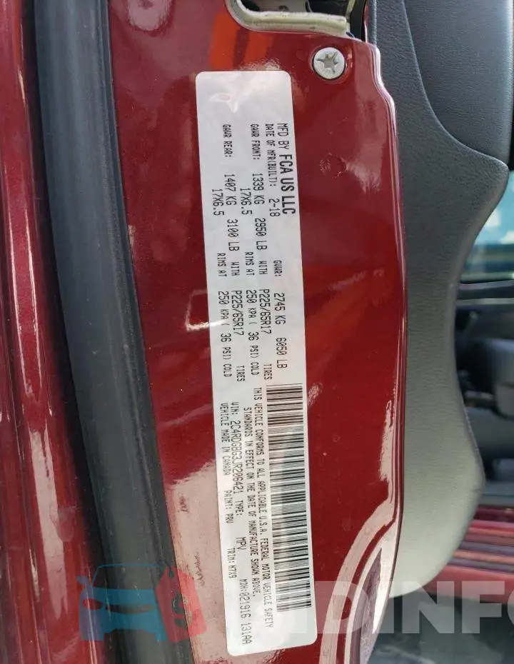 2C4RDGBG3JR206421 Photo# 13