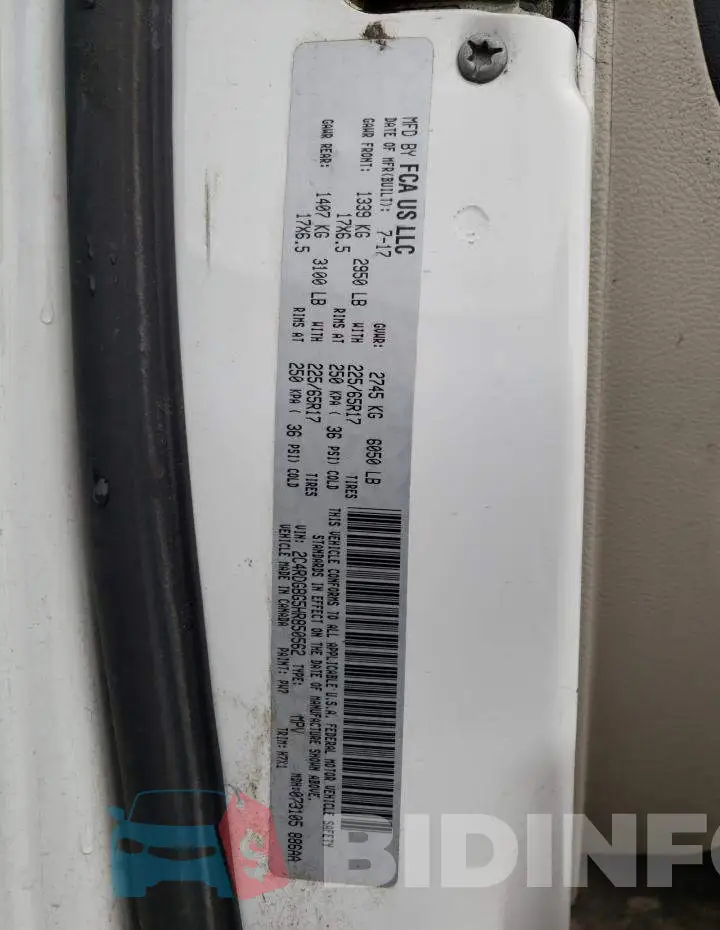 2C4RDGBG5HR850562 Photo# 14