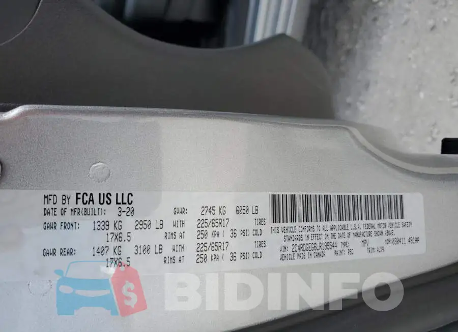 2C4RDGEG6LR199544 Photo# 13