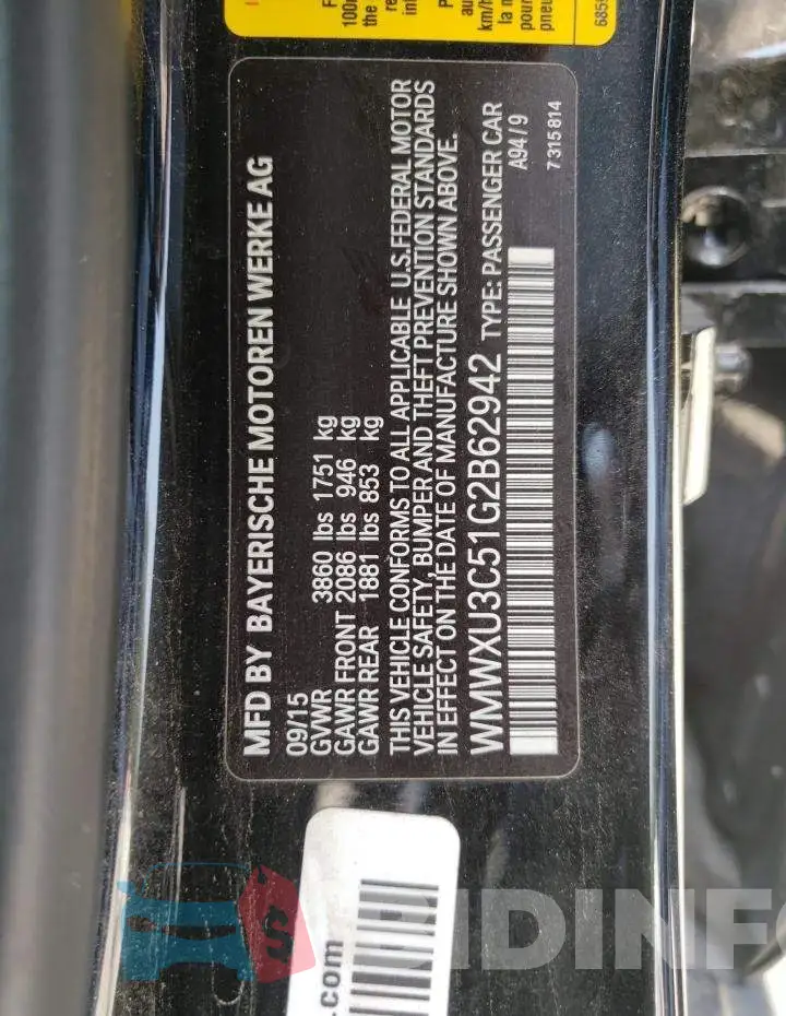 WMWXU3C51G2B62942 Photo# 12