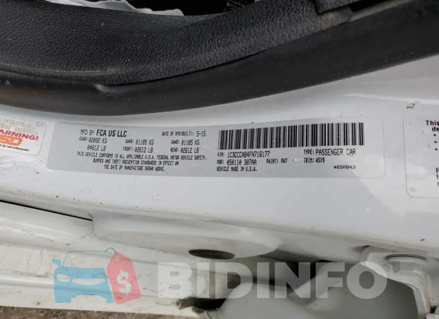 1C3CCCAB4FN716177 Photo# 12