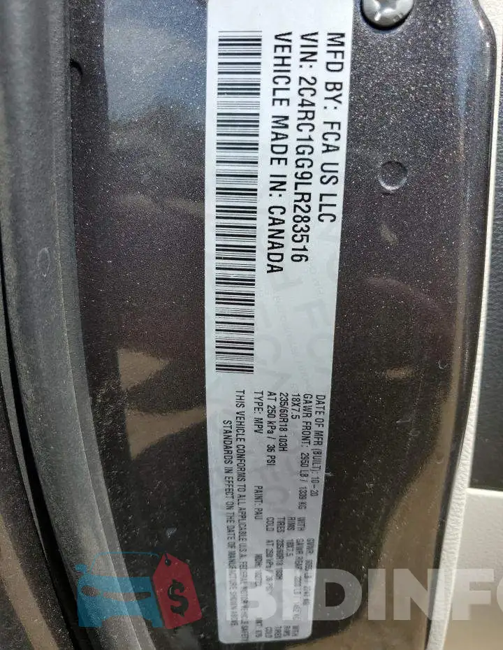 2C4RC1GG9LR283516 Photo# 13