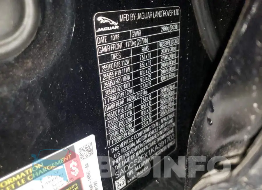 SADCS2FX1KA391703 Photo# 13