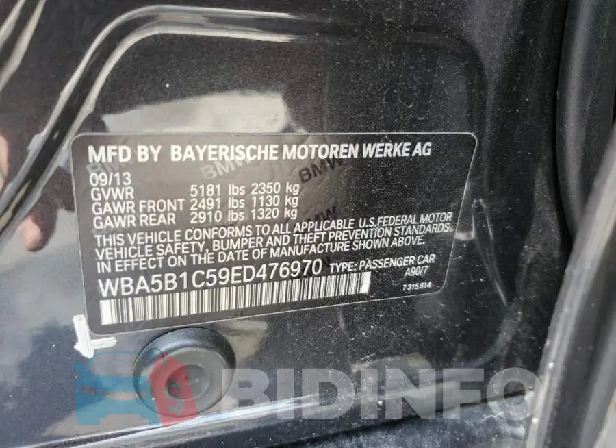 WBA5B1C59ED476970 Photo# 12