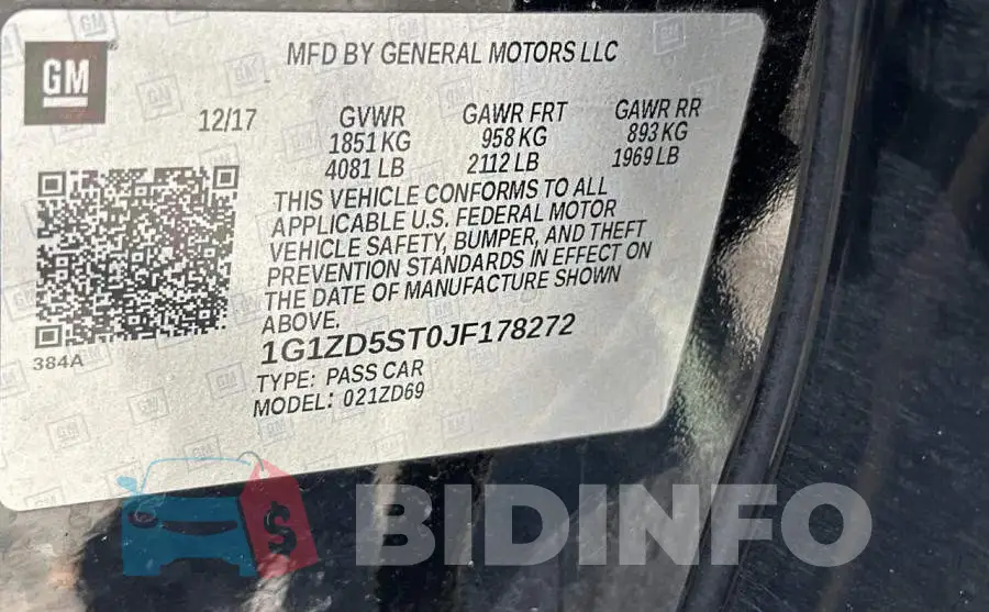 1G1ZD5ST0JF178272 Photo# 10