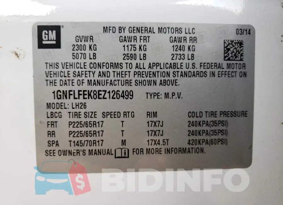 1GNFLFEK8EZ126499 Photo# 13