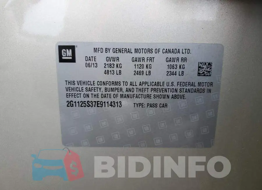 2G1125S37E9114313 Photo# 12