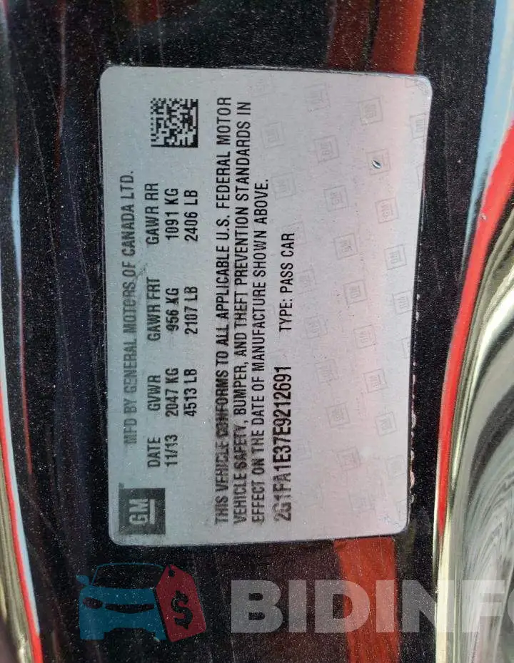 2G1FA1E37E9212691 Photo# 13