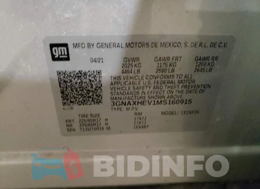 3GNAXHEV1MS160915 Photo# 12