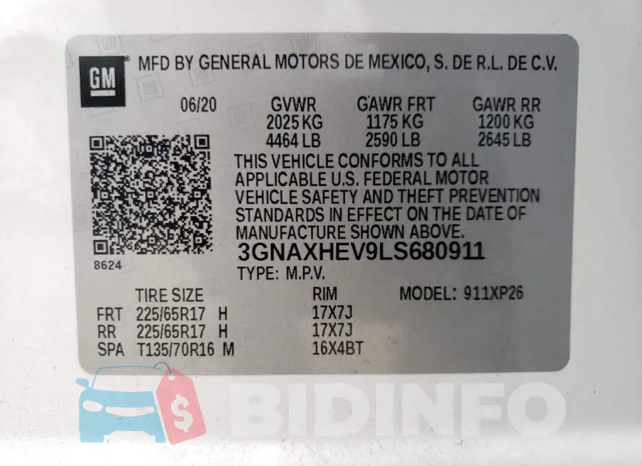 3GNAXHEV9LS680911 Photo# 12