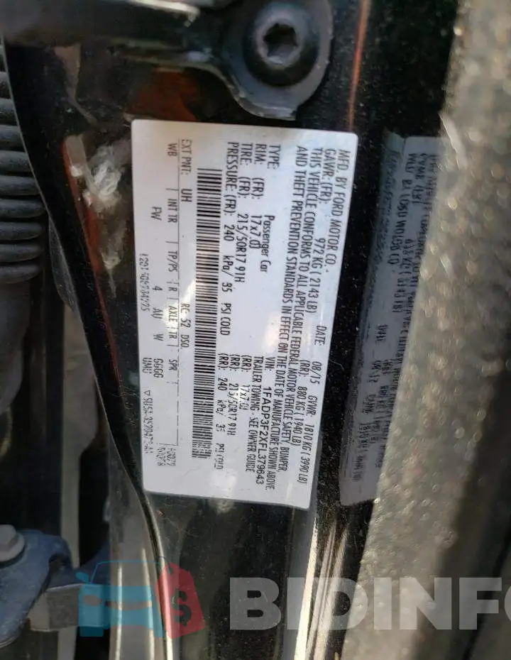 1FADP3F2XFL379643 Photo# 12