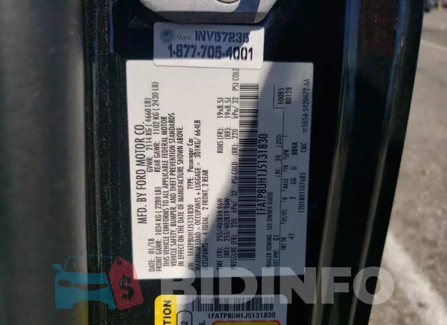 1FATP8UH1J5131830 Photo# 12