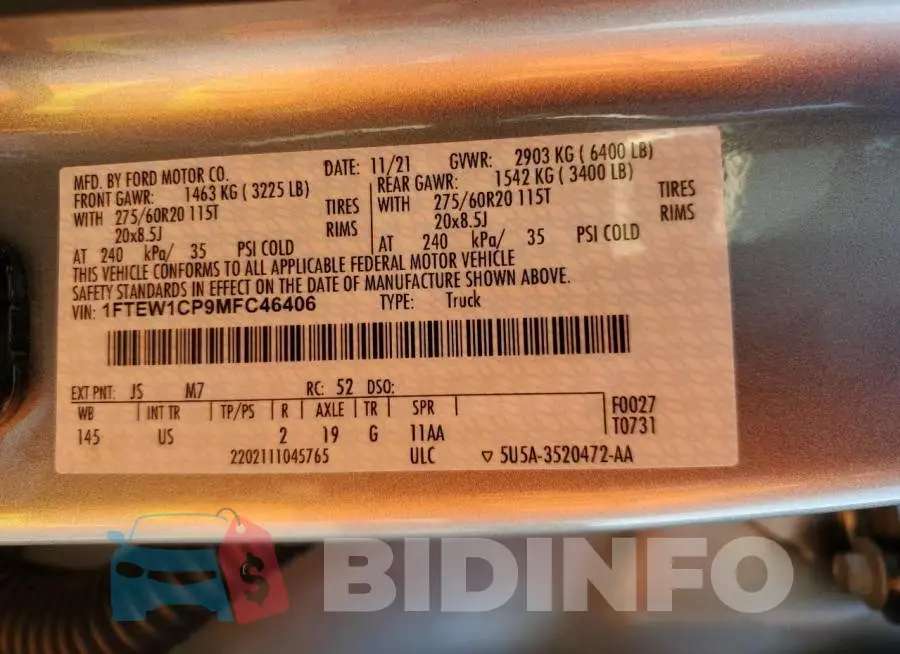 1FTEW1CP9MFC46406 Photo# 12
