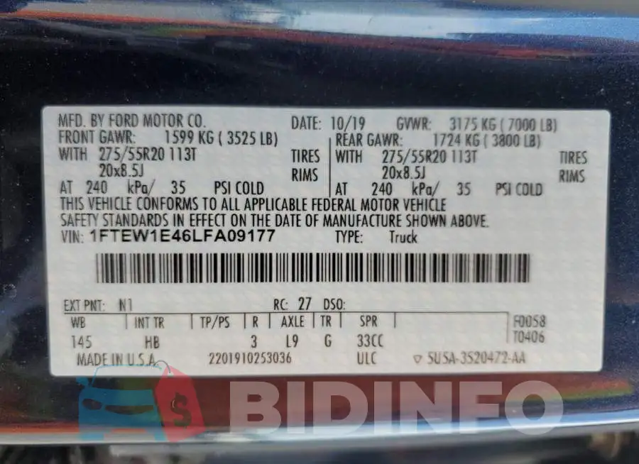 1FTEW1E46LFA09177 Photo# 12