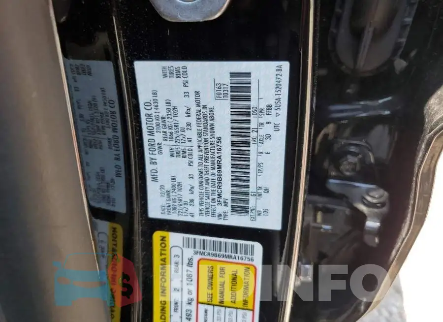 3FMCR9B69MRA16756 Photo# 12