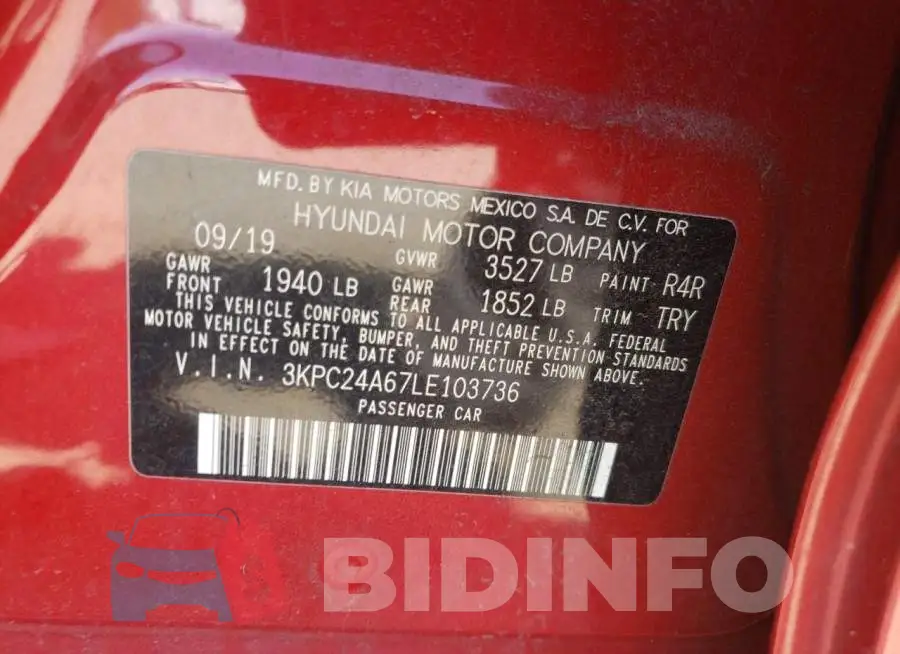 3KPC24A67LE103736 Photo# 12