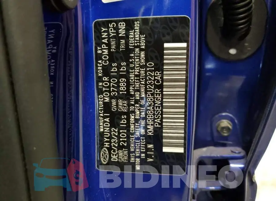 KMHRB8A38PU232210 Photo# 12