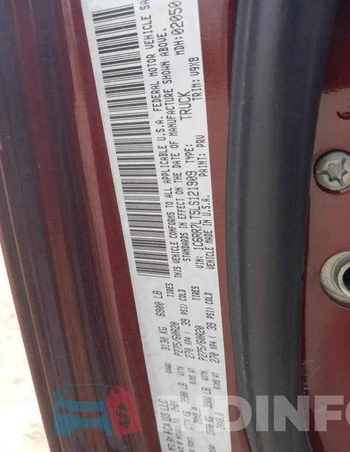 1C6RR7LT5LS121909 Photo# 12