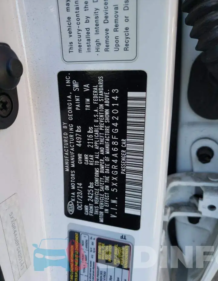 5XXGR4A68FG420143 Photo# 12