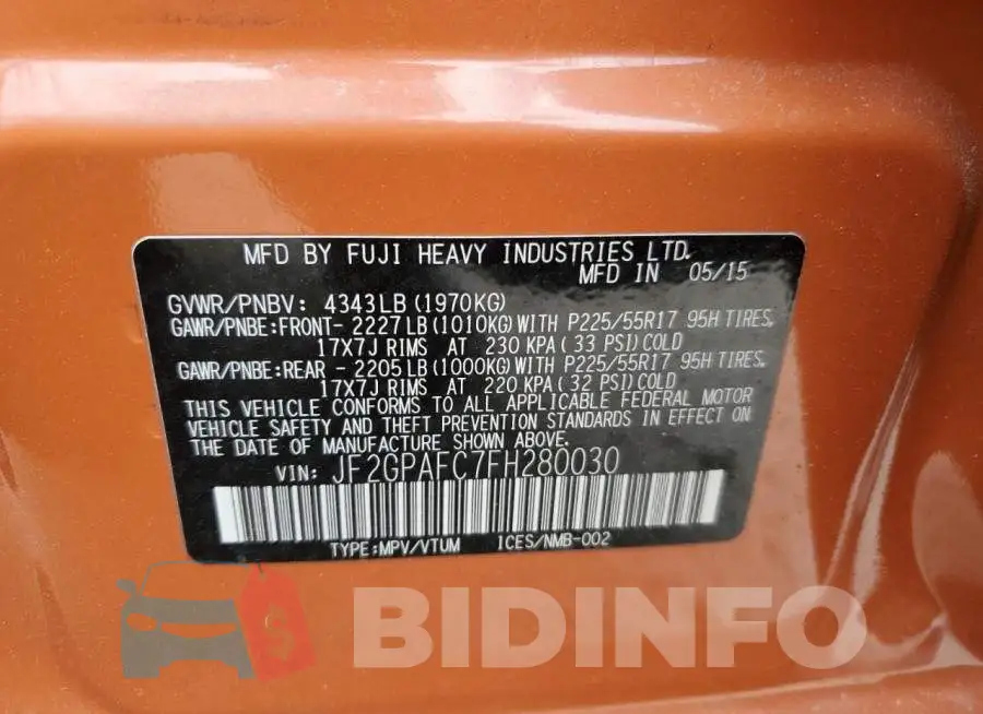 JF2GPAFC7FH280030 Photo# 12
