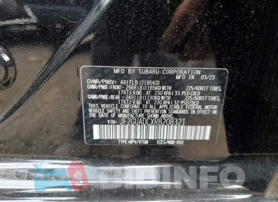 JF2GUADCXR8208321 Photo# 12