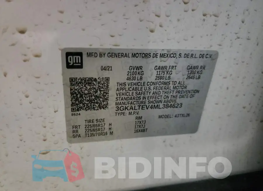 3GKALTEV4ML384623 Photo# 13