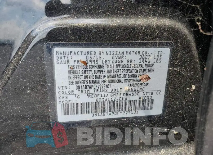 3N1AB7AP0FY279101 Photo# 12