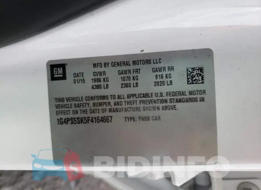 1G4PS5SK5F4164667 Photo# 12
