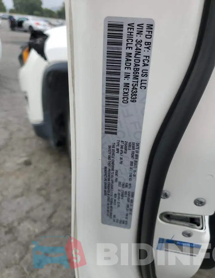 3C4NJDAB6MT543839 Photo# 12
