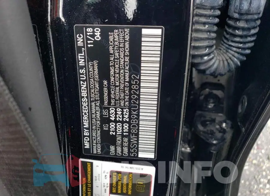 55SWF8DB9KU292852 Photo# 12