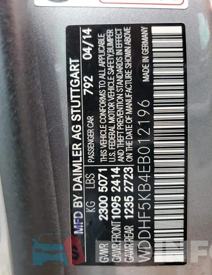 WDDHF5KB4EB012196 Photo# 12