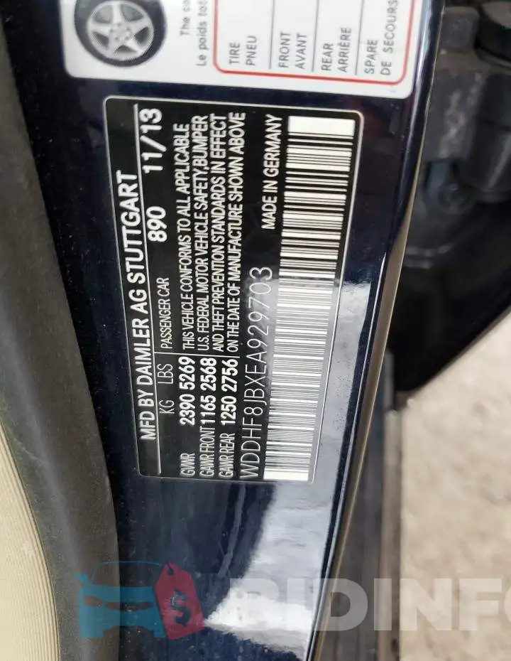 WDDHF8JBXEA929703 Photo# 12