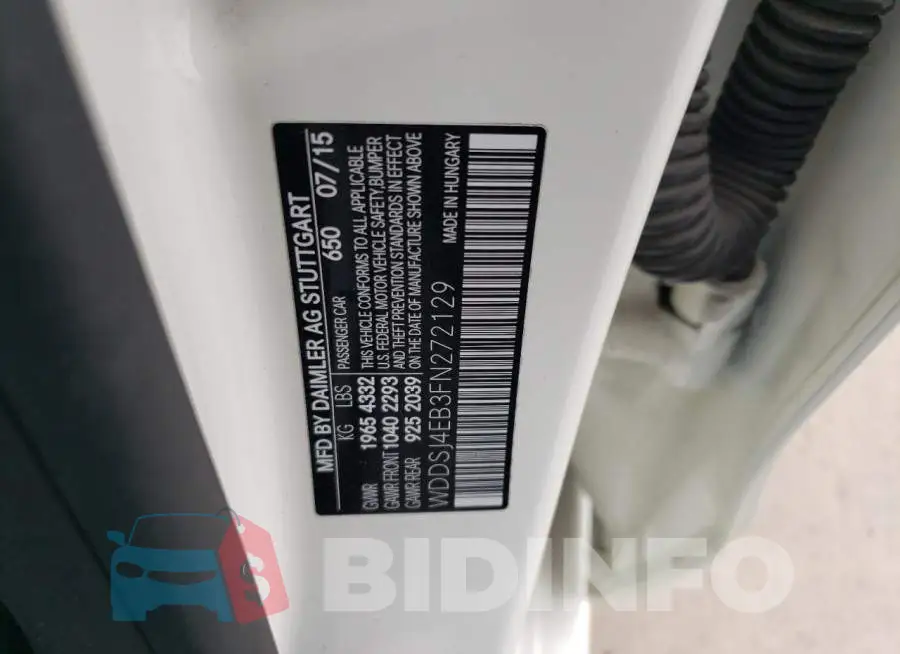 WDDSJ4EB3FN272129 Photo# 13