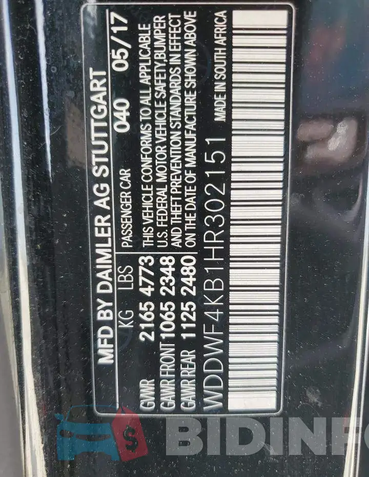 WDDWF4KB1HR302151 Photo# 12