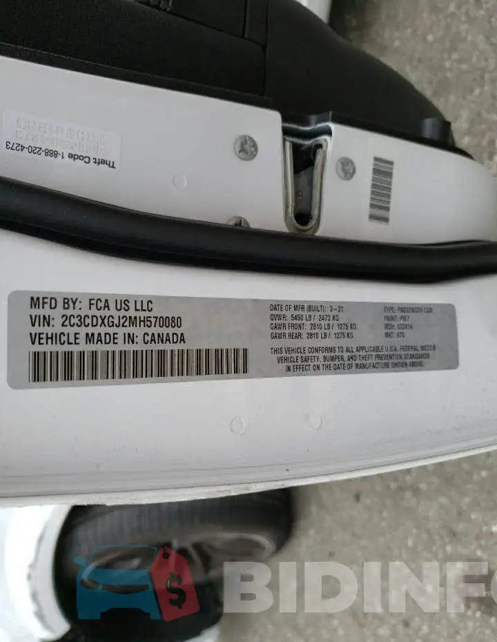 2C3CDXGJ2MH570080 Photo# 12