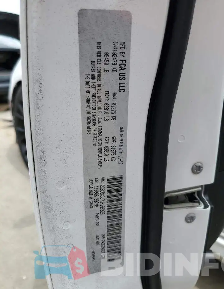 2C3CDXGJ7JH193225 Photo# 12