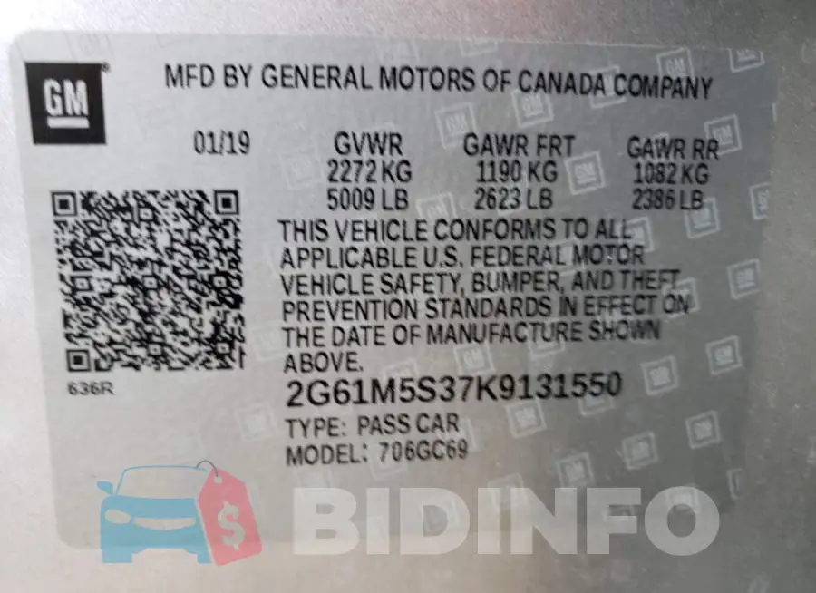 2G61M5S37K9131550 Photo# 13