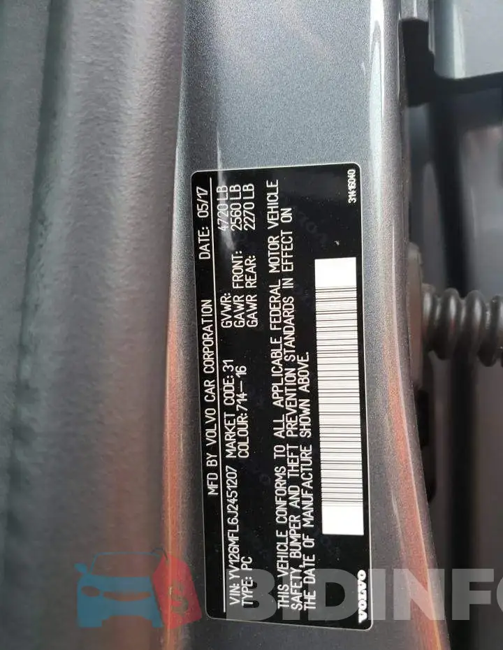 YV126MFL6J2451207 Photo# 12